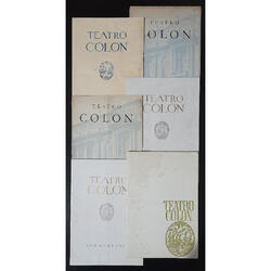 ARGENTINA 1940/59 LOTE DE 6 PROGRAMAS DE TEATRO COLON. LUJO!