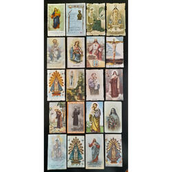 RELIGIÓN.  20 ESPLENDIDAS ESTAMPITAS SANTAS. **RELIQUIAS**