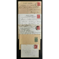 REINO UNIDO & COLONIAS. LOTE DE 14 VIEJOS SOBRES y TARJETAS