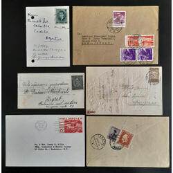 EUROPA & ASIA. MAGNIFICO LOTE DE 6 VIEJOS SOBRES CIRCULADOS