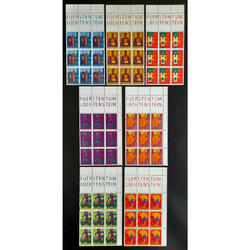 LIECHTENSTEIN Sc430/435. SANTOS 7 BLOQUES CON COMPLEMENTOS!!