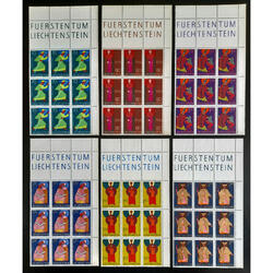 LIECHTENSTEIN Sc436/441. SANTOS 6 BLOQUES CON COMPLEMENTOS!!
