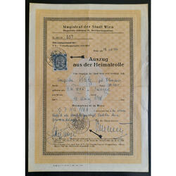 AUSTRIA - VIENA 1964 ANTIGUO DIPLOMA ORIGINAL DE MAGISTRADO