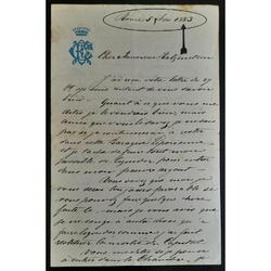 1883 ANTIGUA CARTA EPISTOLAR ENVIADA DESDE ROMA EN FRANCÉS!!