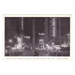 ARGENTINA. Buenos Aires. Luces en la Avenida Corrientes.
