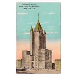 USA. New York City. Broadway Temple.