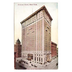 USA. New York. Belmont Hotel. 1906.