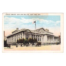 USA. New York City. Public Library.