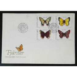 SUECIA 1993 FANTÁSTICO SOBRE CON SERIE **MARIPOSAS** UN LUJO