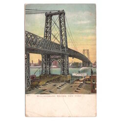 USA. New York. Williamsburg Bridge. 1911.