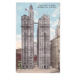 USA. New York City. Trinity ans U. S. Realty Buildings. 1912