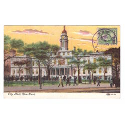 USA. New York. City Hall. 1909.