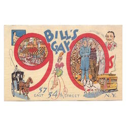 USA. New York. Bill's Gay Nineties.