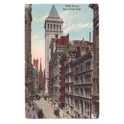USA. New York City. Wall Street. 1912.