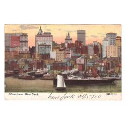 USA. New York. Riverfront. 1910.