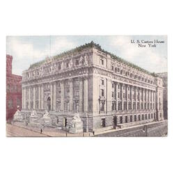 USA. New York. U. S. Custom House. 1913.