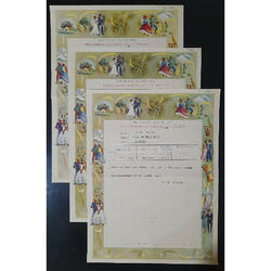 1952 ESPECTACULAR LOTE DE 3 ANTIGUOS TELEGRAMAS DE LUJO @1