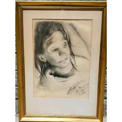 Mariette Lydis.  Grabado.  Original.