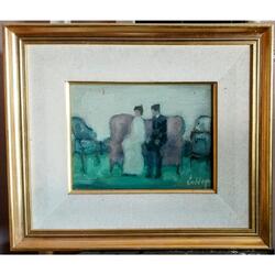 Angel Laddaga.  Oleo.  Original.