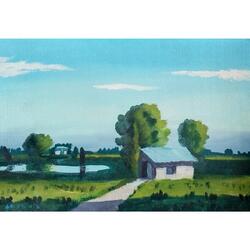 Antonio Parodi.  Oleo.  Original.