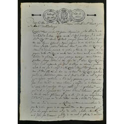 PERÚ COLONIAL 1833 ALUCINANTE PAPEL SELLADO ORIGINAL. VER!!!