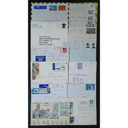 UNIVERSALES. HERMOSO LOTE DE 12 VIEJOS SOBRES CIRCULADOS!!!