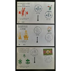 ARGENTINA **SCOUTISMO** 3 VIEJOS y ESCASOS SOBRES ESPECIALES