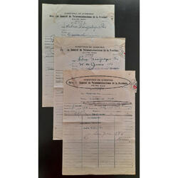 1950. 3 ANTIGUOS TELEGRAMAS COMUNES DE LA Pcia de ENTRE RÍOS