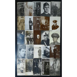 SOLDADOS. ESPECTACULAR LOTE DE 24 ANTIGUAS FOTO POSTALES @2