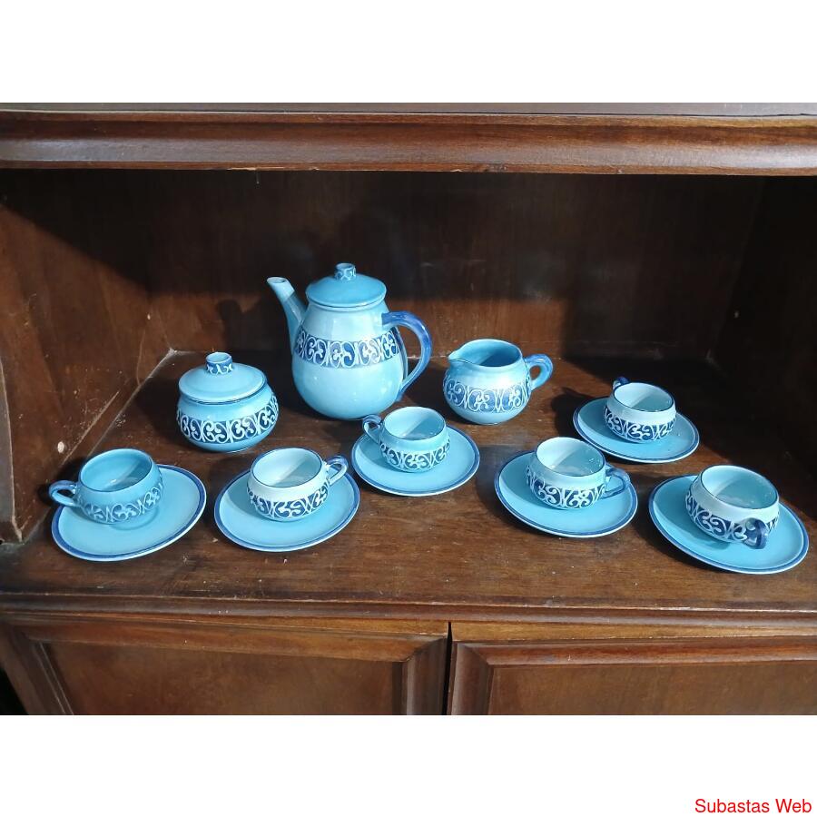 Juego de Té Celeste de Porcelana