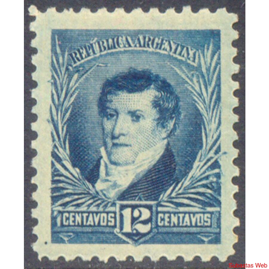 ARGENTINA GJ180 BELGRANO FIL SOL GRANDE. D. 11.1/2 U$ 9.00