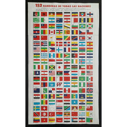 10 LAMINAS ENGOMADAS Y TROQUELADAS CON LA BANDERAS DEL MUNDO