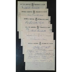 1950. 6 ANTIGUOS TELEGRAMAS COMUNES TRAFICO URBANO @1