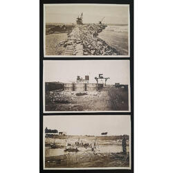 QUEQUEN ALUCINANTE LOTE DE 3 ANTIGUAS POSTALES. SÚPER LUJO!!