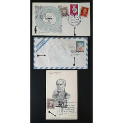 1969 SOBRES y TARJETAS CON MATASELLOS DE EVENTOS ANTÁRTICOS