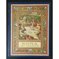 ITALIA ANTIGUO y LUJOSO LIBRILLO DE VISTAS POSTALES DE ROMA