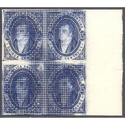 ARGENTINA GJ 22 RIVADAVIA 15c AZUL CUADRO REIMPRESIÓN PALEY