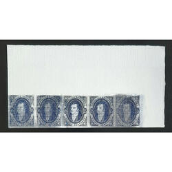 ARGENTINA GJ22 RIVADAVIA TIRA EH x 5 REIMPRESIÓN PALEY LUJO!