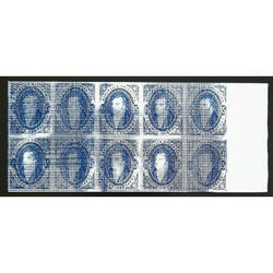 ARGENTINA GJ22 RIVADAVIA 15c BLOCK BH x10 REIMPRESIÓN PALEY
