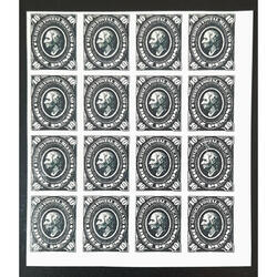 MÉXICO 1882 ESPLENDIDA REIMPRESIÓN BLOQUE x 16 EJEMPLARES!