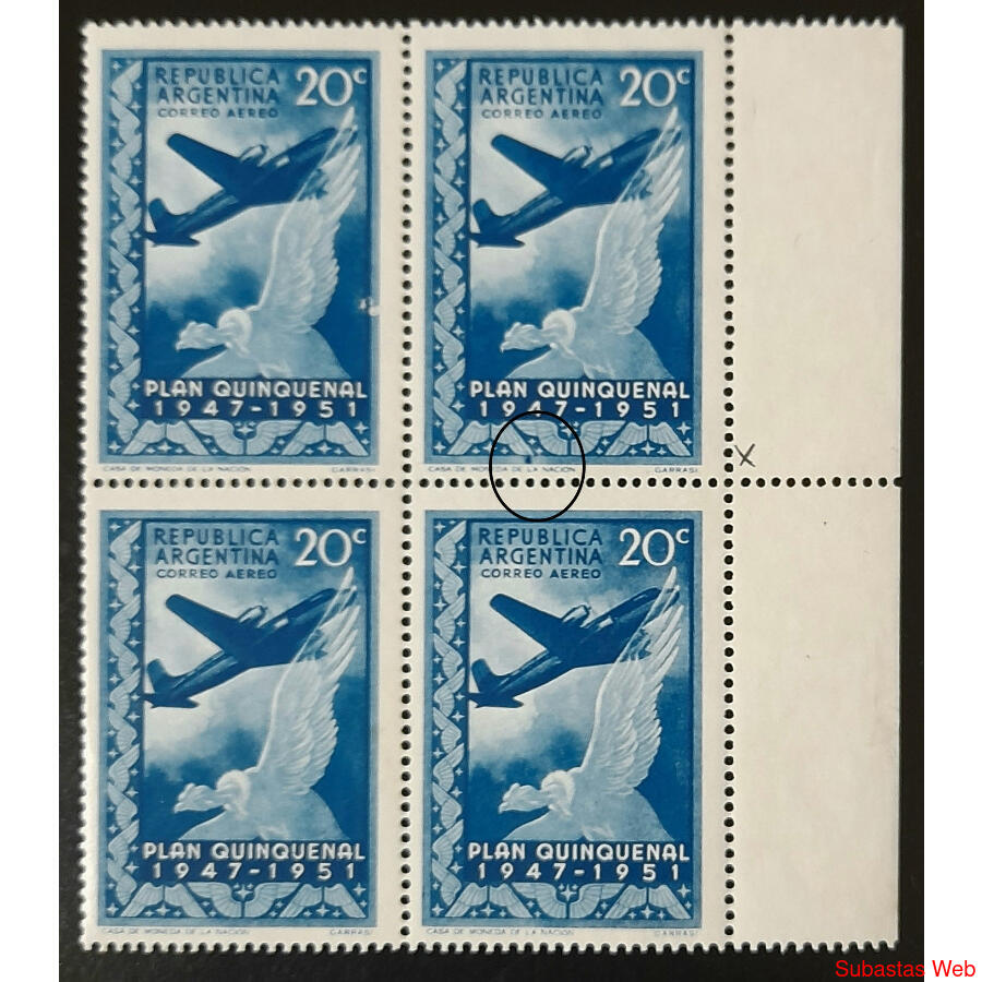 ARGENTINA GJ998 PLAN QUINQUENAL CUADRO VARIEDAD REPETITIVA