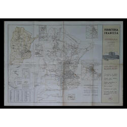 ARGENTINA TREMENDO MAPA PEUSER DE FERROCARRILES ARGENTINOS!!