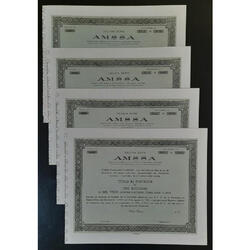 ARGENTINAS 4 ACCIONES AL PORTADOR *AMSSA ASOCIACIÓN MEDICA*