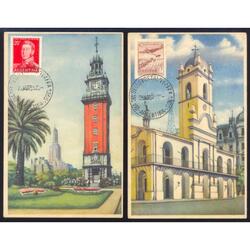 BUENOS AIRES 7 VIEJAS POSTALES CON IMPACTANTES VISTAS. VER!!