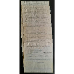 1952 ANTIGUOS TELEGRAMAS COLACIONADOS DE SUSPENSIÓN LABORAL