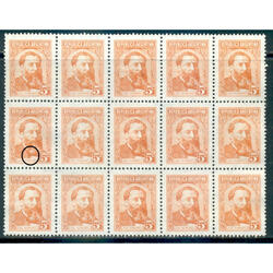 ARGENTINA GJ1033 HERNÁNDEZ BLOCK NUEVO VARIEDAD DE IMPRESIÓN