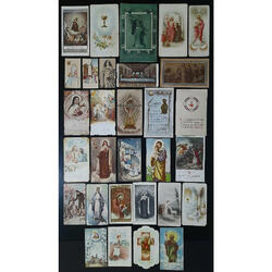 RELIGIÓN ESPECTACULAR LOTE DE 30 ANTIGUAS ESTAMPAS SANTAS @6