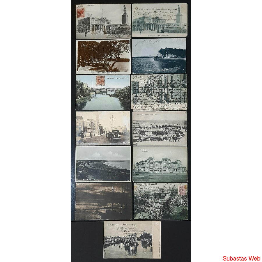 URUGUAY. INTERESANTE  LOTE DE 13 ANTIGUAS FOTO POSTALES!!!!