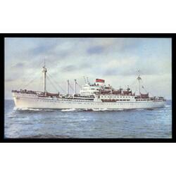ITALIA  GENOVA VIEJA POSTAL TRANSATLÁNTICO *AMERIGO VESPUCCI