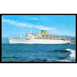 ITALIA CRUCEROS COSTA VIEJA POSTAL TRANSATLÁNTICO *ENRICO C*